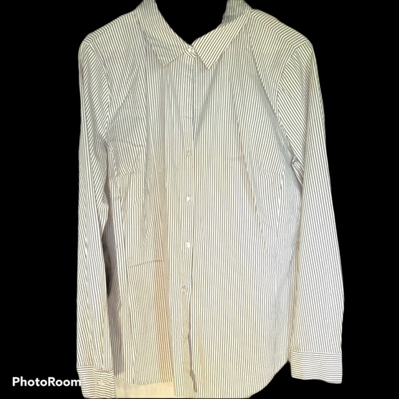 Worthington button down striped shirt size 12 - Picture 1 of 8